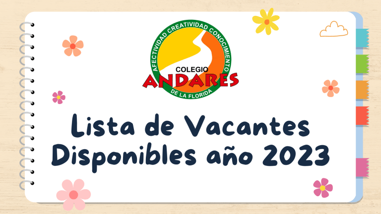 Vacantes disponibles por curso, actualizado al 3 de enero 2023