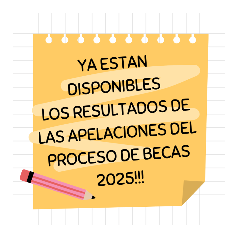 Resultados proceso de apelación Becas 2025